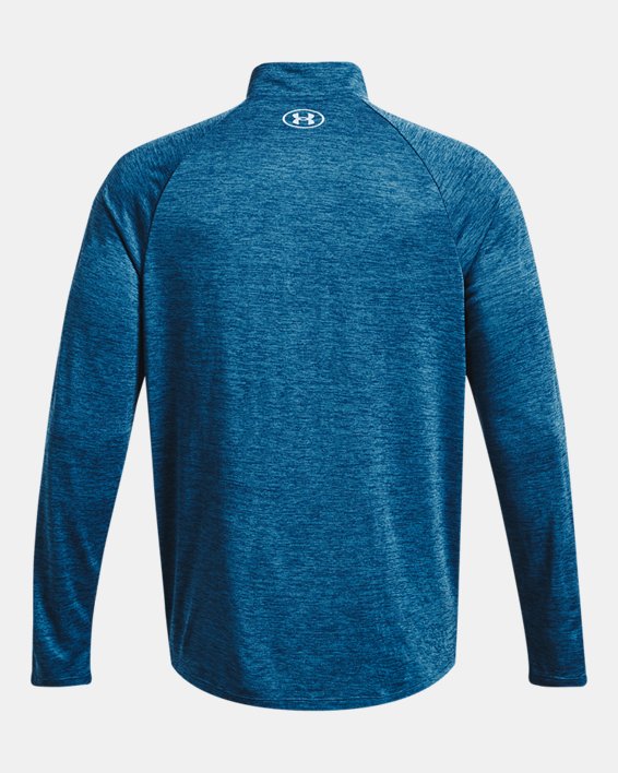 Men's UA Tech™ ½ Zip Long Sleeve in Blue image number 5